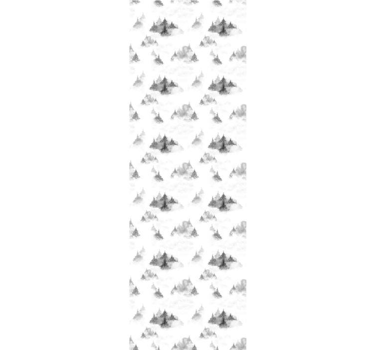 Roletai namų biuras tamsaus miško siluetas - „Tenstickers“