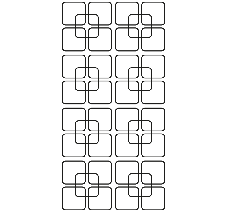 Roletai virtuvei juodi kvadratai miesto raštu - „Tenstickers“