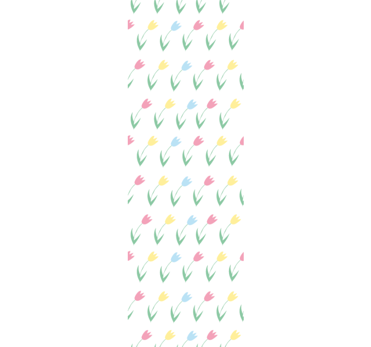 Roletai vaiku kambariui spalvingų tulpės gėlių raštu - „Tenstickers“