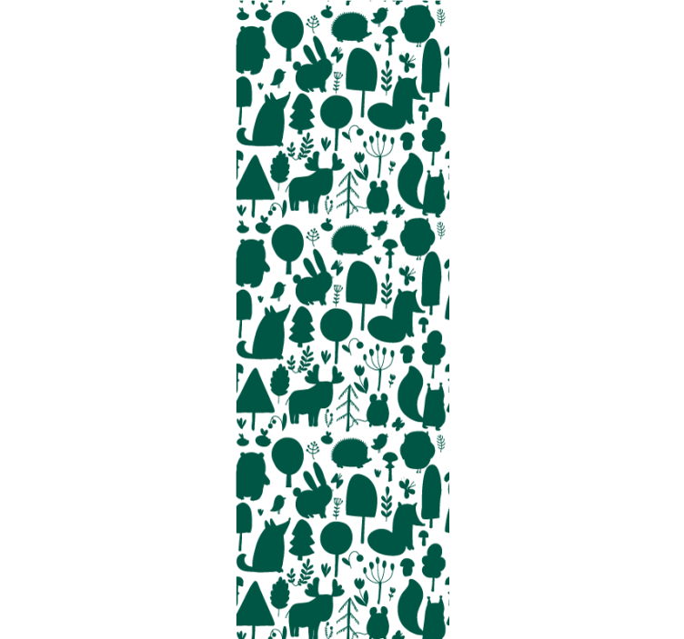 Roletai vaikų kambariui miško laukinių gyvūnų siluetai - „Tenstickers“