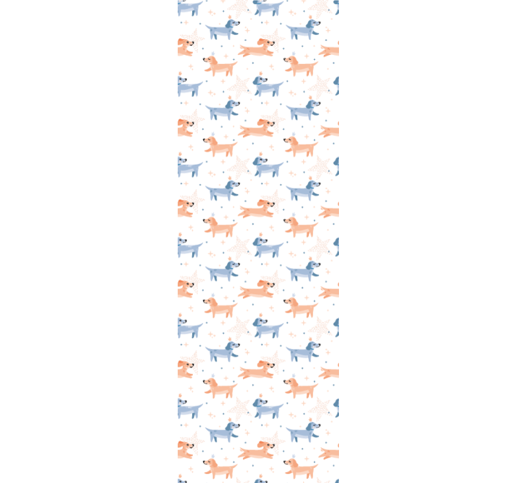 Roletai vaikų kambariui mieli šunys su karūnomis - „Tenstickers“