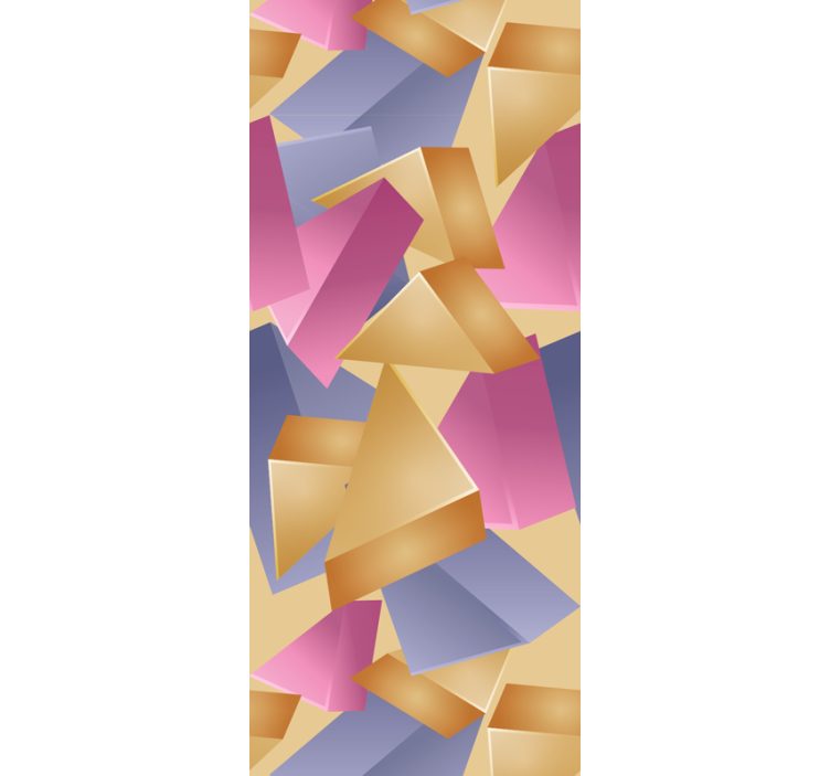 Roletai biuras geometrinė auksinė piramidė - „Tenstickers“