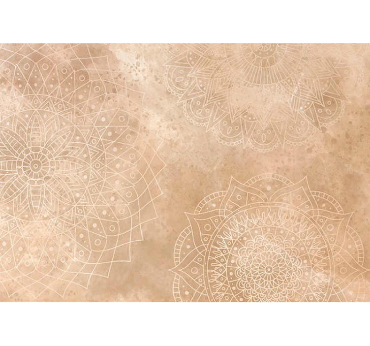 Roletai smėlio spalvos vintage mandala - „Tenstickers“