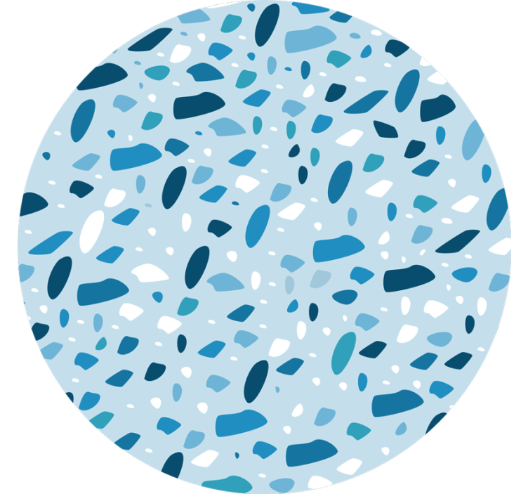 Roletai mėlyna teraco tekstūra - „Tenstickers“