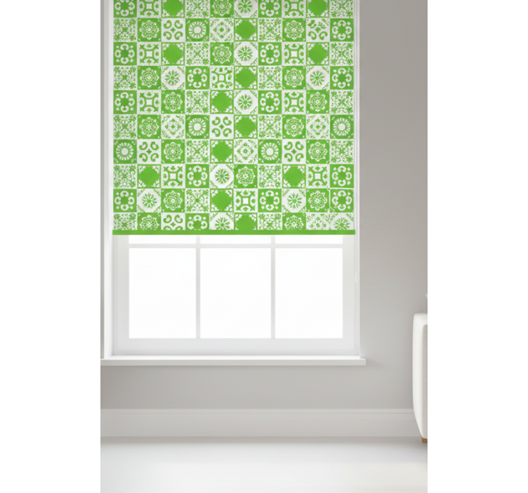 Roletai žalias abstraktūs žali ir balti - „Tenstickers“