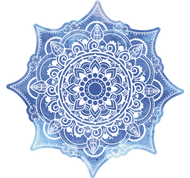 Roletai miegamajam aquarella mėlyna mandala - „Tenstickers“