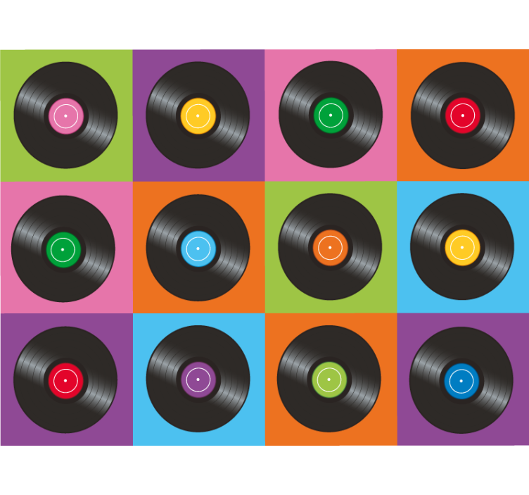 Roletai miegamajam vinilo diskų plokštės - „Tenstickers“