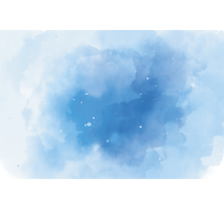Roletai miegamajam minimalistiniu mėlynu akvarele - „Tenstickers“