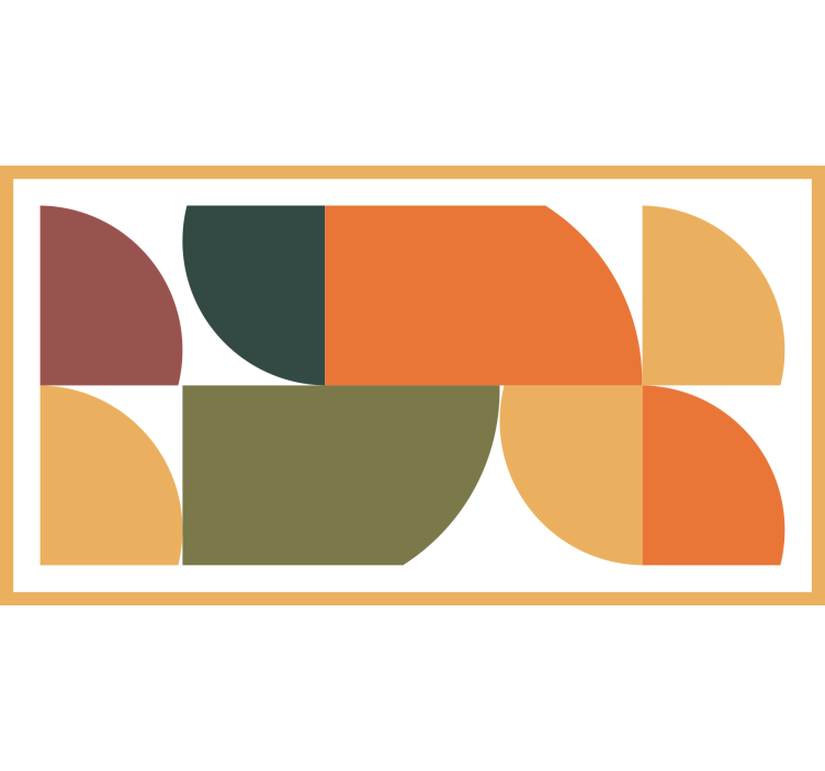 Roletai miegamajam abstrakti geometrinė menas - „Tenstickers“