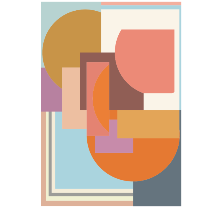 Roletai miegamajam moderniu geometriniu mozaiku - „Tenstickers“