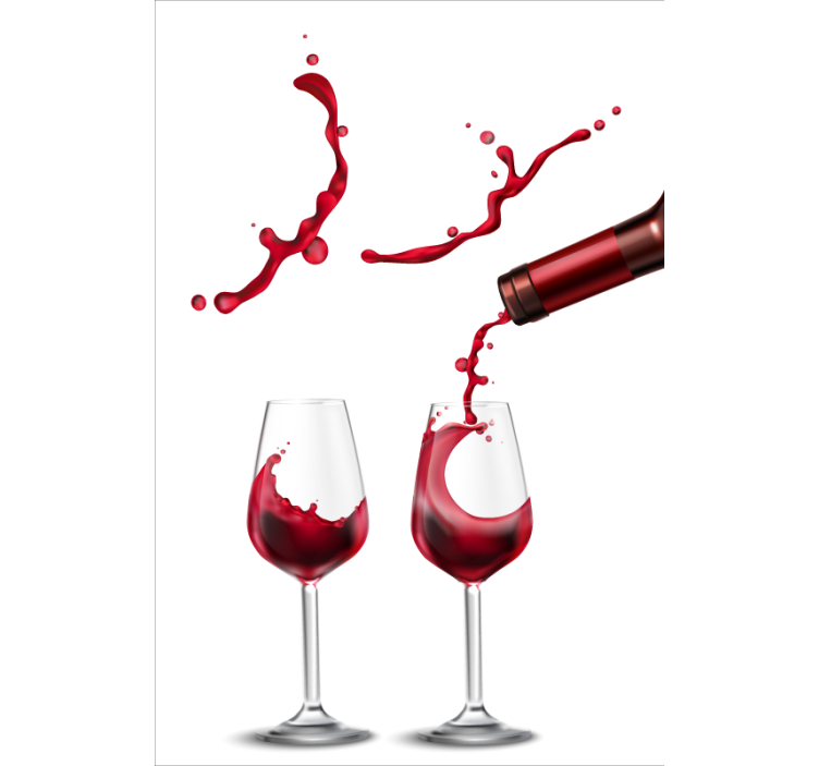 Taurės vyno linksmas valgomasis roletai - „Tenstickers“