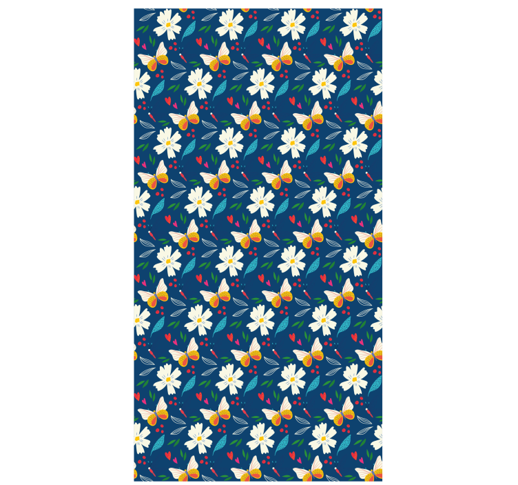 Gėlių rašto dizainas Roletai gėlės ir augalai - „Tenstickers“