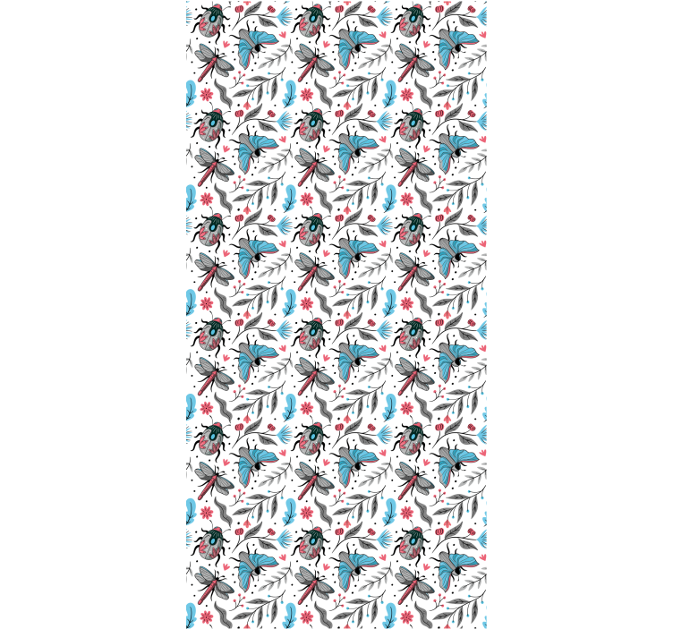 Sparnuoti vabzdžiai ir flora Roletai gėlės ir augalai - „Tenstickers“