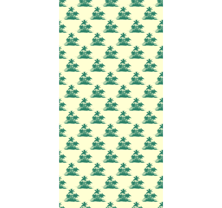 Atogrąžų palmių siluetai Roletai medžiai - „Tenstickers“