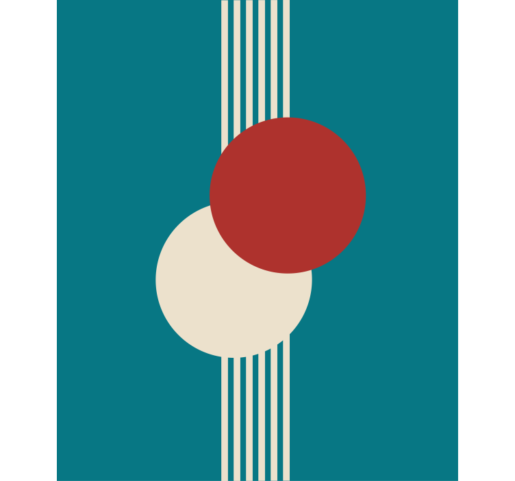 Geometrinio apskritimo kompozicija Roletai modernus - „Tenstickers“