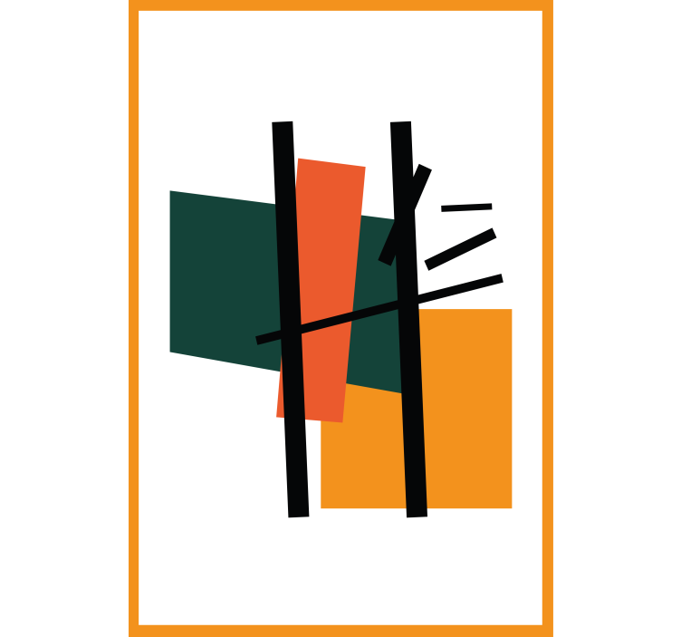 Geometrinių blokelių kompozicija Roletai modernus - „Tenstickers“