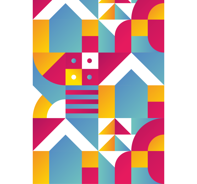 Geometriniai miesto raštai Roletai modernus - „Tenstickers“