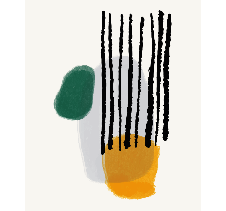 Abstrakčios formos su linijomis Roletai modernus - „Tenstickers“