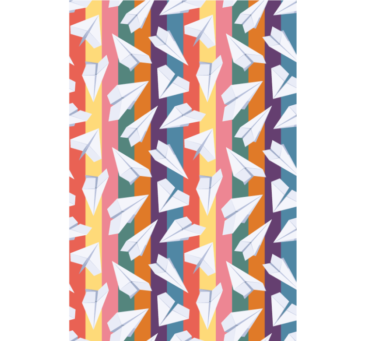 Popierinių lėktuvų skrydis Roletai linksma - „Tenstickers“