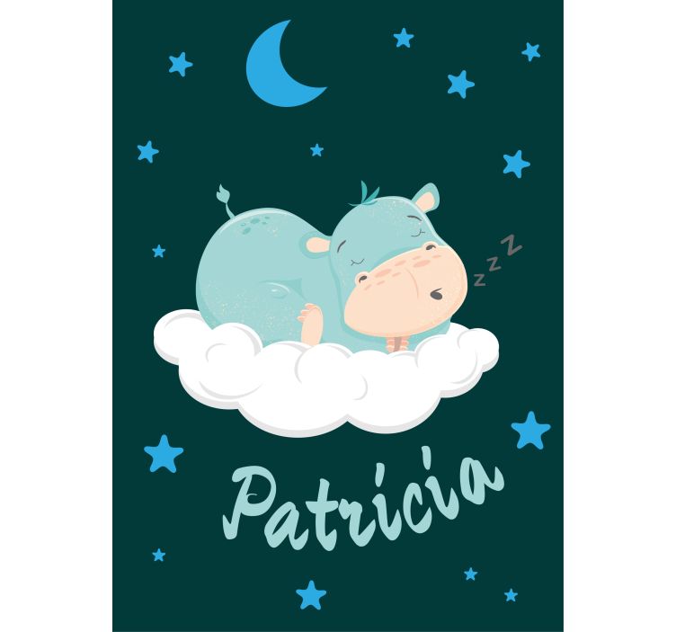 Begemotas svajoja su vardu Roletai vaiku kambariui - „Tenstickers“