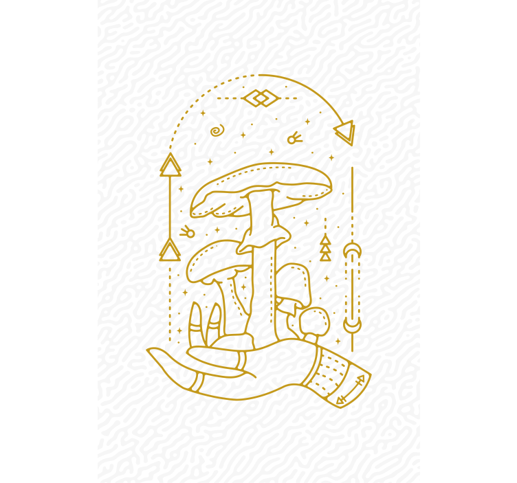 Grybų rankų pasiūlymas Roletai gėlės ir augalai - „Tenstickers“