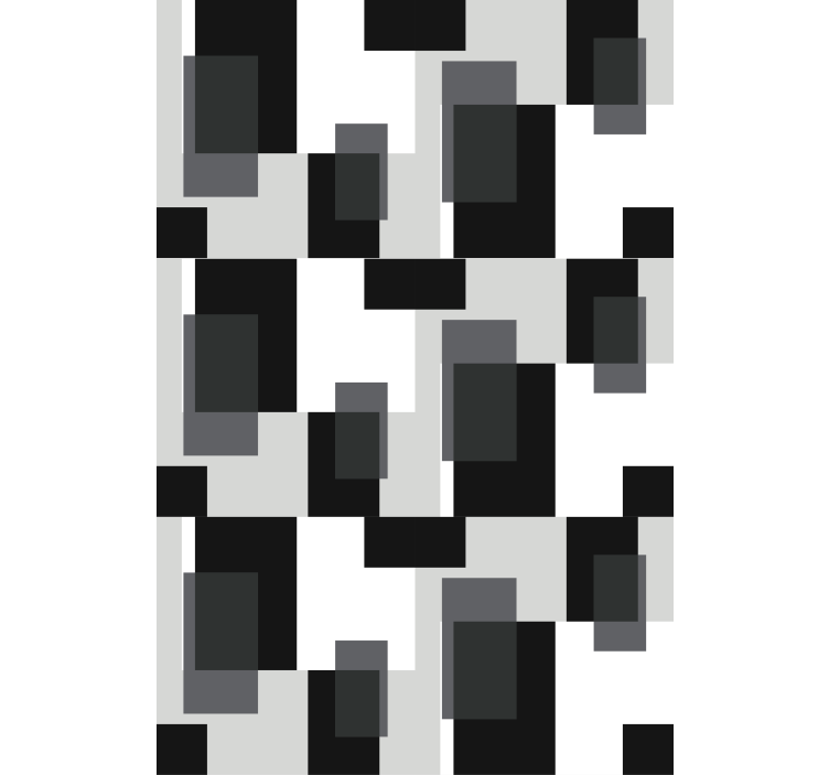 Juodos ir baltos spalvos blokuoja svetainės žaliuzę - „Tenstickers“