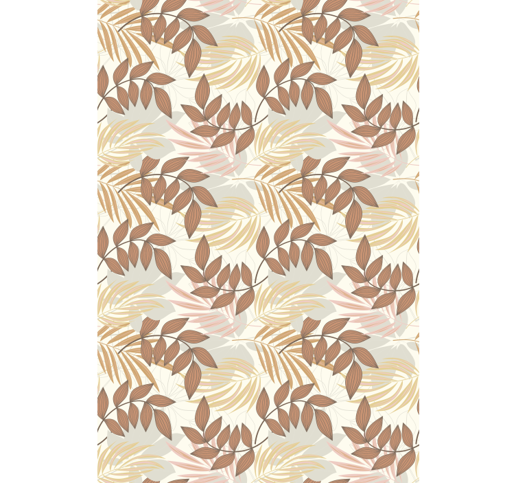 Subtilus lapų raštas Roletai gėlės ir augalai - „Tenstickers“