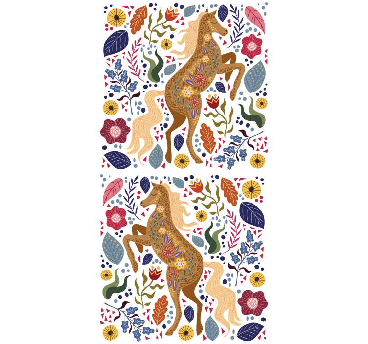 Didingas arklio siluetas Roletai gyvūnai - „Tenstickers“