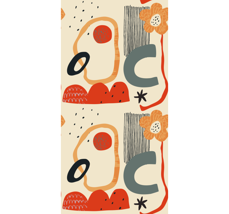 Abstrakti gėlių kompozicija Roletai kitos žaliuzės - „Tenstickers“