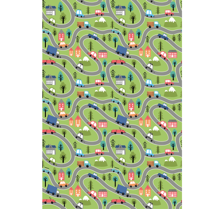 Spalvingi automobilių keliai Roletai vaiku kambariui - „Tenstickers“