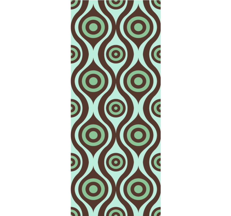 Koncentrinis apskritas modelis Roletai tekstūra ir raštas - „Tenstickers“