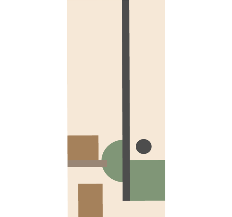 Geometrinė abstrakti kompozicija Roletai modernus - „Tenstickers“