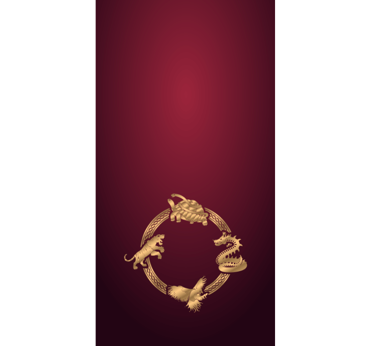 Puošnios auksinės būtybės Roletai gyvūnai - „Tenstickers“