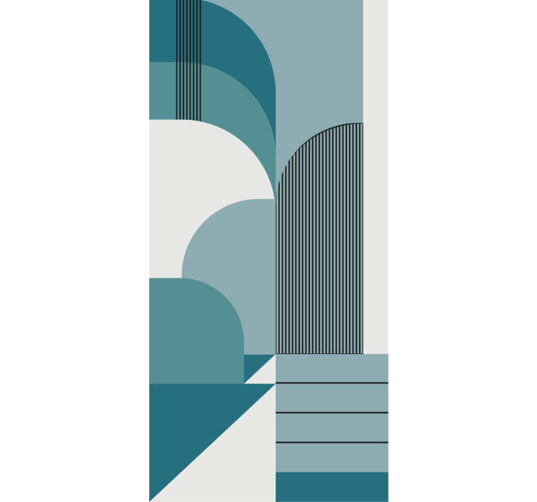 Mėlyni arkos raštai Roletai modernus - „Tenstickers“