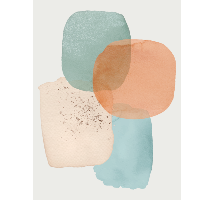 Geometrinių spalvų dėmės Roletai modernus - „Tenstickers“