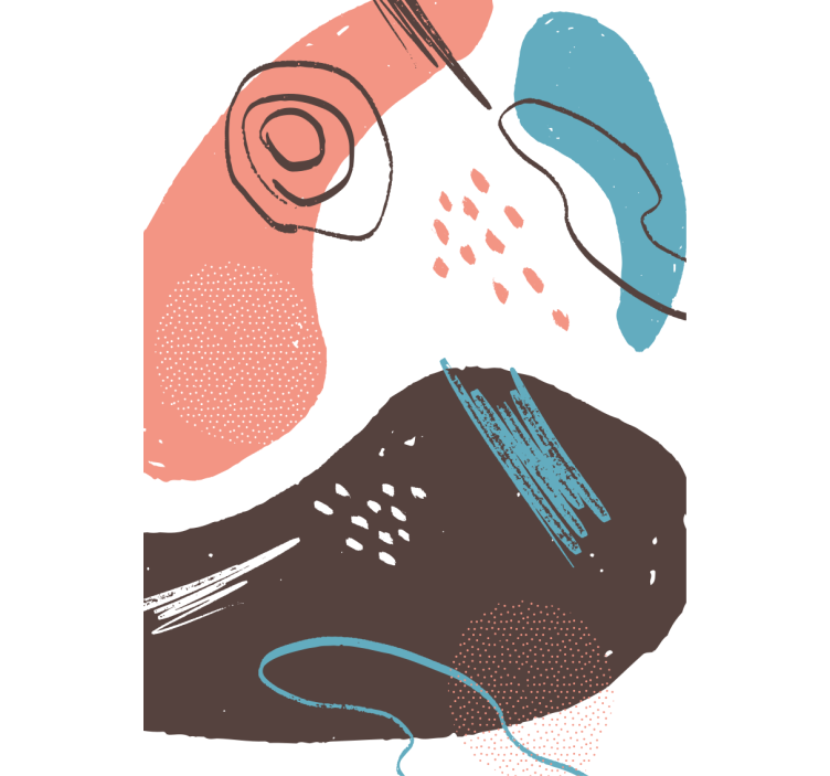 Abstrakčios formos roletai su piešiniu - „Tenstickers“