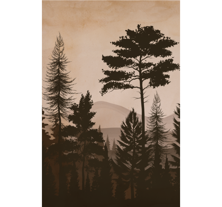 Skandinaviško stiliaus šiltų spalvų medžių žaliuzės - „Tenstickers“