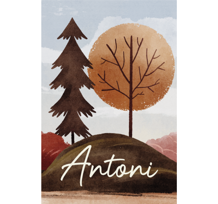 Šiaurės miškas su pavadinimu Roletai vaiku kambariui - „Tenstickers“