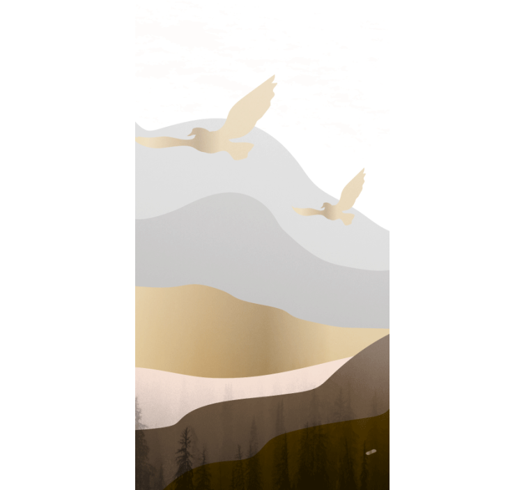 Sklandančių paukščių raštas Roletai modernus - „Tenstickers“