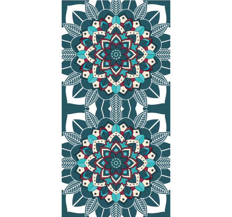 Elegantiškos mėlynos plytelės Roletai tekstūra ir raštas - „Tenstickers“