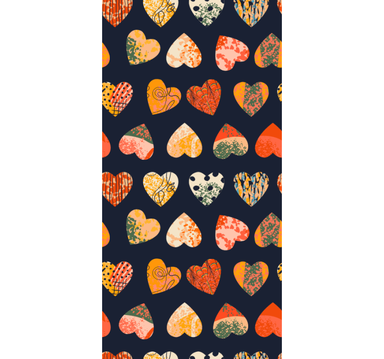 širdies raštų kolekcija Roletai romantiškas - „Tenstickers“