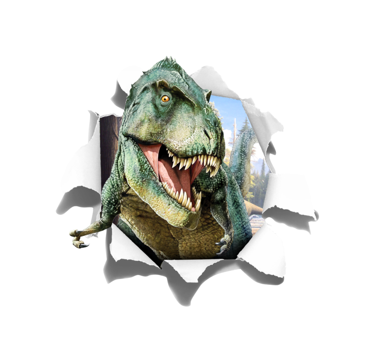 3D nerimstantis t-rexas Roletai vaiku kambariui - „Tenstickers“
