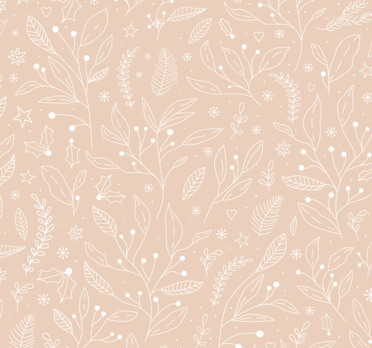 Kalėdiniai augalai Roletai smėlio spalvos - „Tenstickers“