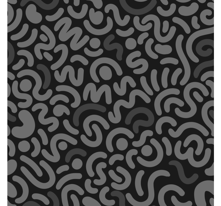 Abstrakčios juodos suapvalintos linijos Roletai svetainė - „Tenstickers“