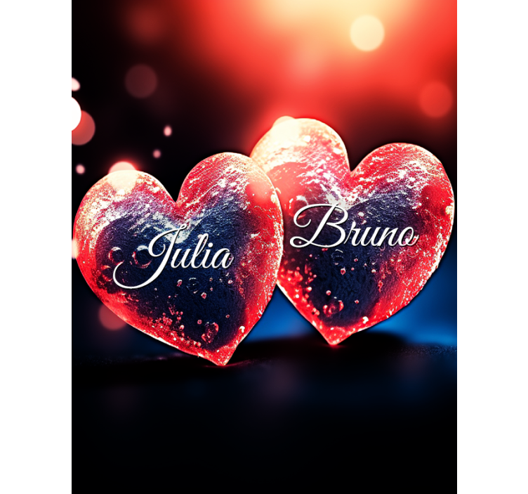 širdelės su vardu Roletai suasmenintas - „Tenstickers“