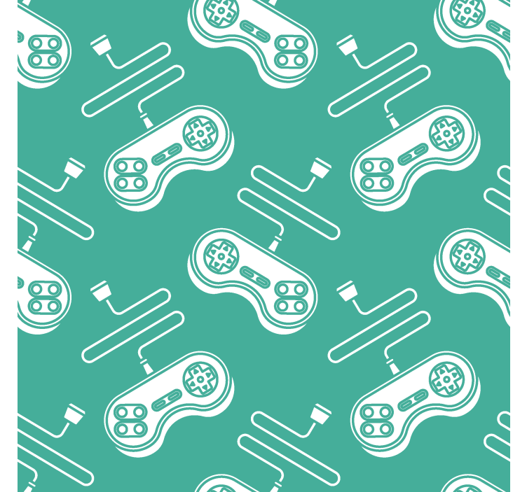 Retro baltos spalvos valdiklių raštas Roletai moksiukas - „Tenstickers“