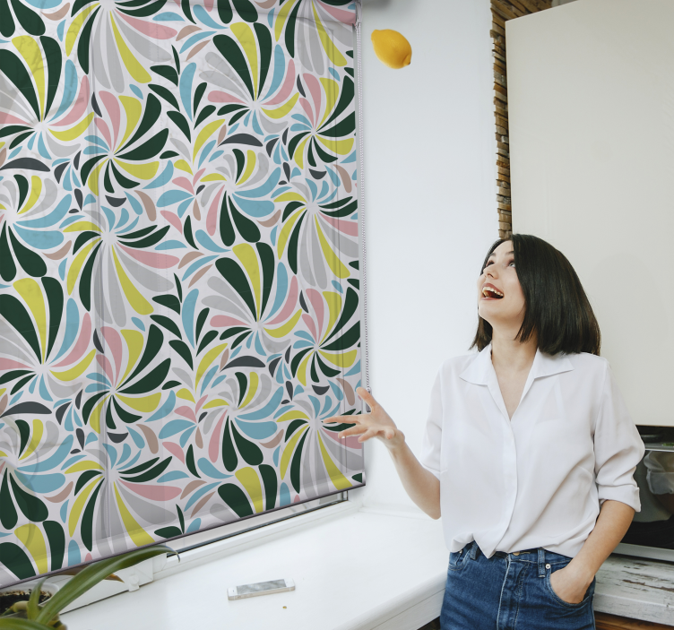 Stilingas gėlių raštas Roletai gėlės ir augalai - „Tenstickers“