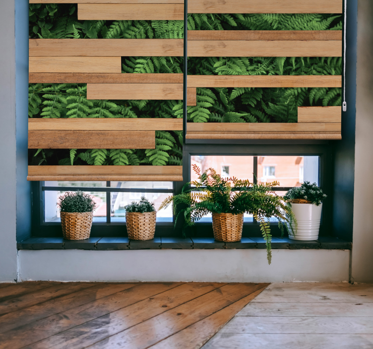 Vešlios žalumos perdanga Roletai medžiai - „Tenstickers“