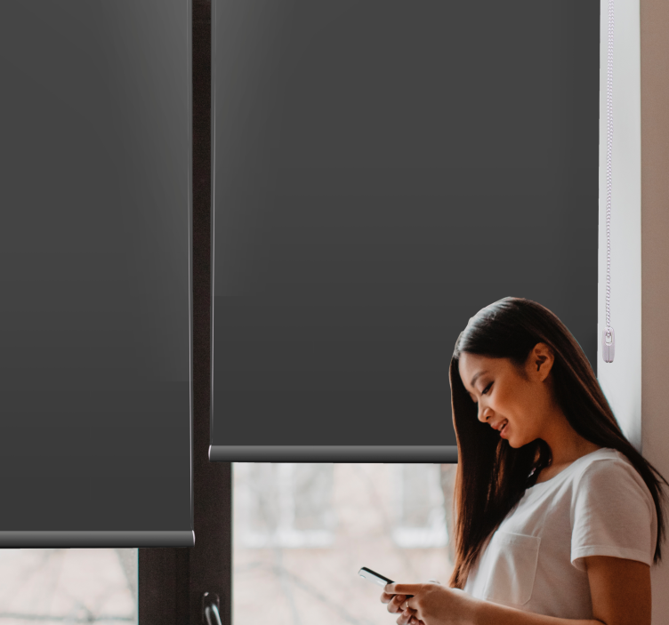 Anglies pilka paprasta spalva elegantiška žaliuzė - „Tenstickers“