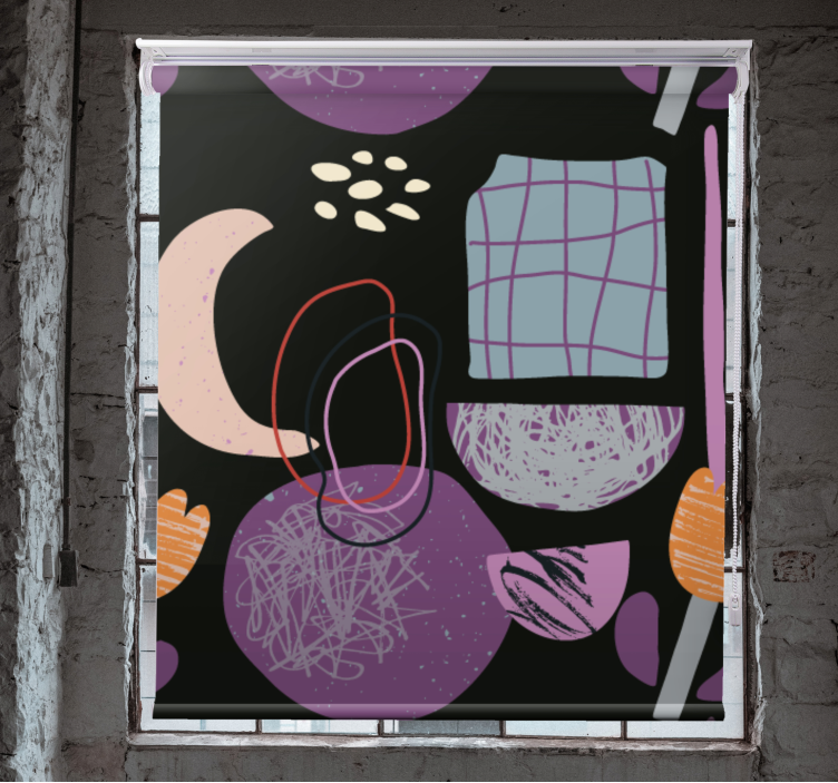 Abstrakčios formos modelis Roletai modernus - „Tenstickers“